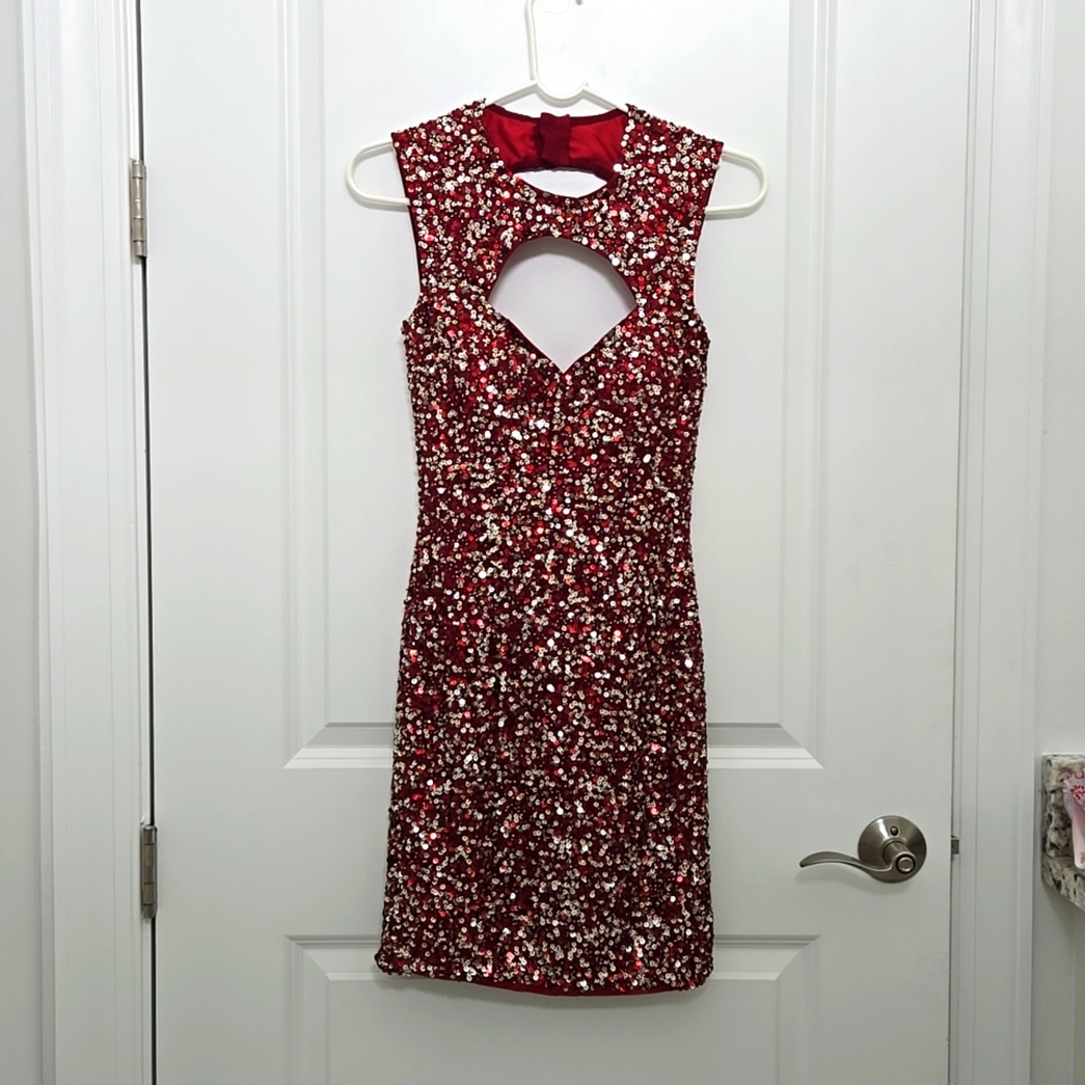 Scala sequin cocktail dress Sz 0